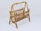 Rattan Bamboo Magazine Rack, France, 1950s 16