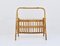 Rattan Bamboo Magazine Rack, France, 1950s 5