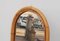 Espejo de pared arqueado de bambú y ratán, años 60, Imagen 2