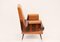 Mid-Century Armchair in Walnut and Faux Leather, Italy, 1960s 2