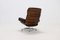 Leather and Rosewood Lounge Chair by Martin Stoll for Giroflex, 1960s 8