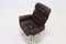 Leather and Rosewood Lounge Chair by Martin Stoll for Giroflex, 1960s 5