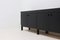 Large Belgian Brutalist Sideboard in Black Ebonized Oak, 1970s 9