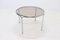 Italian Modern Chrome and Smoked Glass Round Dining Table, 1970s, Image 1