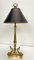 French Neoclassical Brass and Chrome Table Lamp with Dolphins, 1950s, Image 12