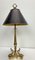 French Neoclassical Brass and Chrome Table Lamp with Dolphins, 1950s 2