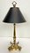 French Neoclassical Brass and Chrome Table Lamp with Dolphins, 1950s, Image 3