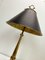French Neoclassical Brass and Chrome Table Lamp with Dolphins, 1950s 6