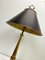 French Neoclassical Brass and Chrome Table Lamp with Dolphins, 1950s, Image 6