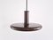 Dark Brown Optima Pendant Lamp by Hans Due for Fog & Mørup, Denmark, 1970s 4