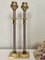 Vintage Dutch Brass and Metal Column Table Lamps, 1980s, Set of 2, Image 4