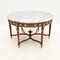 Tavolino da caffè vintage con ripiano in marmo, Francia, anni '30, Immagine 1