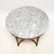 Tavolino da caffè vintage con ripiano in marmo, Francia, anni '30, Immagine 3