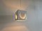 White Metal Pendant Lamp by Shogo Suzuki for Orno, Finland, 1960s, Image 6