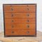 Vintage Campaign Style Chest of Drawers, 1980s 6