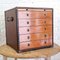 Vintage Campaign Style Chest of Drawers, 1980s 5