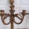French Neoclassic Gilded Brass Wall Chandeliers, Set of 2 18