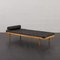 Mid-Century Danish Oak Daybed in Black Leather, 1960s 4