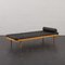 Mid-Century Danish Oak Daybed in Black Leather, 1960s 6