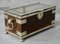 Victorian Silver-Plated Oak Tea Caddy, 1890s 4