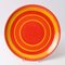 Large Italian Red and Yellow Plate from Baldelli, 1970s 3