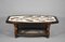 French Coffee Table with Tiled Signed Top, 1970s, Image 1