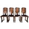 Art Deco Dining Chairs, Set of 4, Image 1