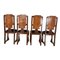 Art Deco Dining Chairs, Set of 4, Image 3