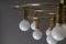 Space Age Swirl Ceiling Lamp in Brass from Cosack 15