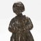 Renzo Zacchetti, Mädchen mit Puppe, 1920er, Bronze 11