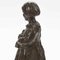 Renzo Zacchetti, Mädchen mit Puppe, 1920er, Bronze 6