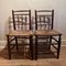 Set of Bobbin Backed Rush Seat Chairs, 1890s, Image 1