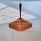 Teak and Sisal Cord Weave Hanging Lamp from Temde Leuchten, Germany, 1950s 8