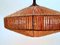 Teak and Sisal Cord Weave Hanging Lamp from Temde Leuchten, Germany, 1950s, Image 6