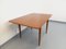 Vintage Scandinavian Square Dining Table in Teak with Extension, 1960s 10