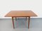 Vintage Scandinavian Square Dining Table in Teak with Extension, 1960s 3