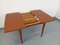 Vintage Scandinavian Square Dining Table in Teak with Extension, 1960s, Image 8