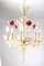 Lámpara de araña veneciana de cristal de Murano, años 50, Imagen 6