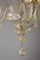 Lámpara de araña veneciana de cristal de Murano, años 50, Imagen 3