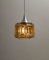 Lampada vintage in vetro ambrato, Svezia, Danimarca, attribuita a Orrefors, Immagine 3