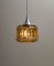 Vintage Danish Swedish Amber Glass Lamp attributed to Orrefors 3