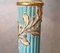 Turquoise and Gold Floor Lamp fom Chelini Firenze, 1980s 9