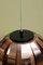 Vintage Danish Verner Soucher Copper Lamp attributed to Coronell Electro for Coronell Elektro, 1973, Image 2