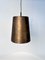 Brutalist Conical Bronze and Brass Metal Hanging Lamp, Germany, 1950s 3