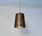 Brutalist Conical Bronze and Brass Metal Hanging Lamp, Germany, 1950s 1