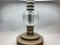 Portugiesische Mid-Century Tischlampe aus Messing mit Ovalem Lampenschirm aus Cremefarbener Seide, 1960er 8