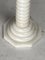 Lámpara de pie francesa Mid-Century de alabastro con pantalla Bouclé, años 50, Imagen 7
