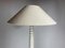 Mid-Century French Alabaster Floor Lamp with Bouclé Shade, 1950s, Image 5