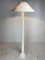 Mid-Century French Alabaster Floor Lamp with Bouclé Shade, 1950s 6