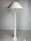Mid-Century French Alabaster Floor Lamp with Bouclé Shade, 1950s 8